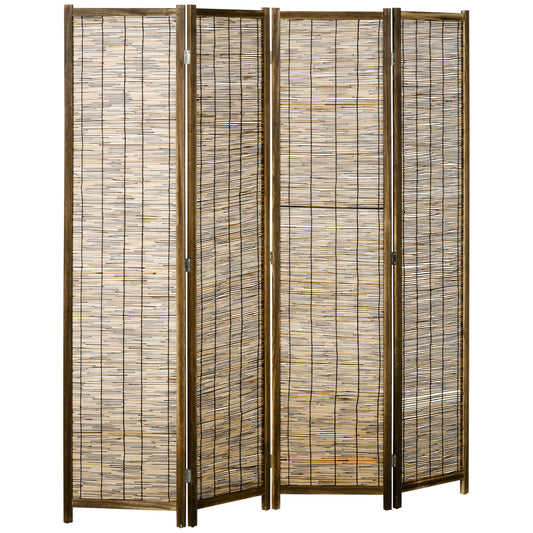 Fremont Contemporary Reed Folding Divider Screen