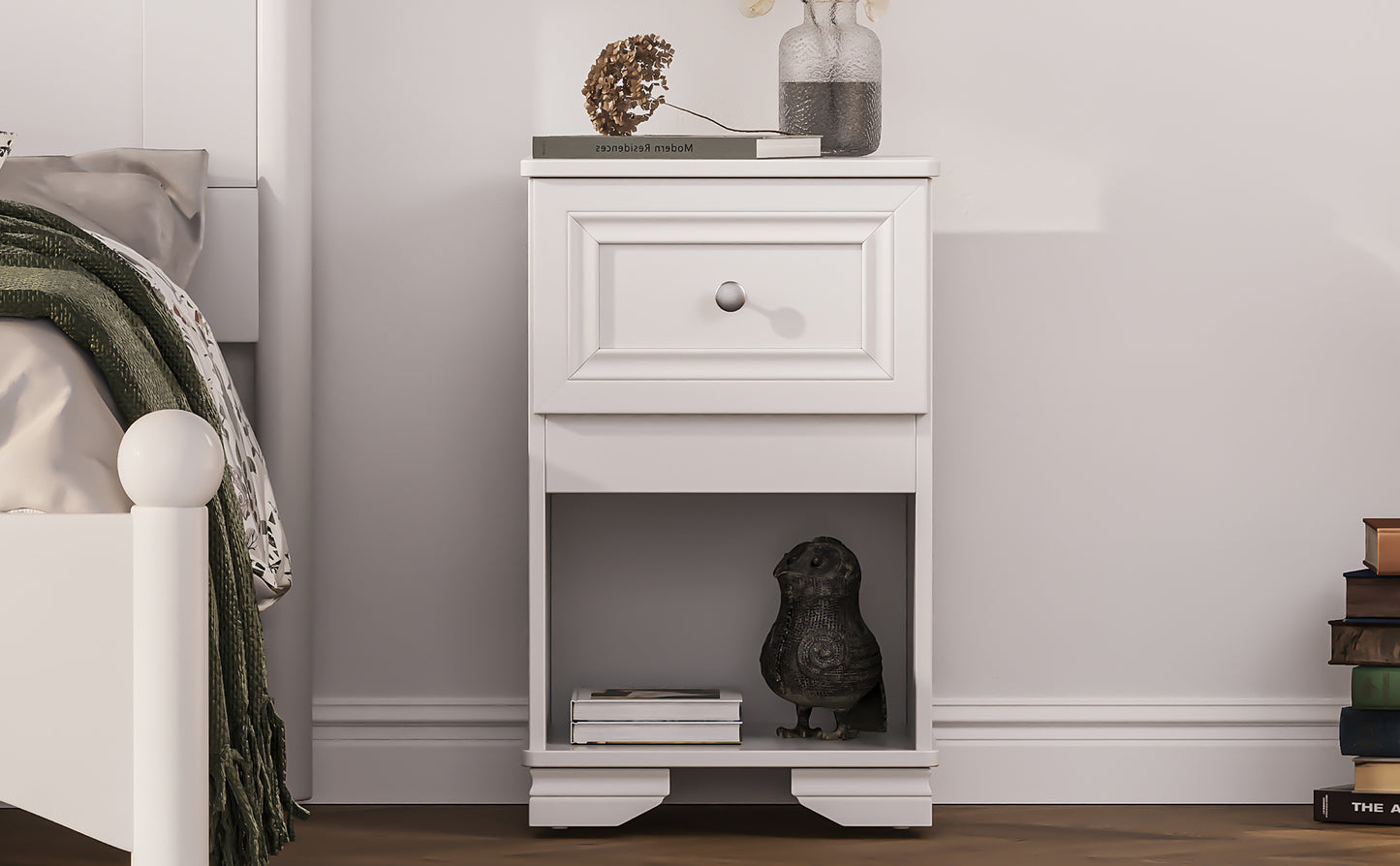 Warmsprings Modern Elegant Retro Nightstand