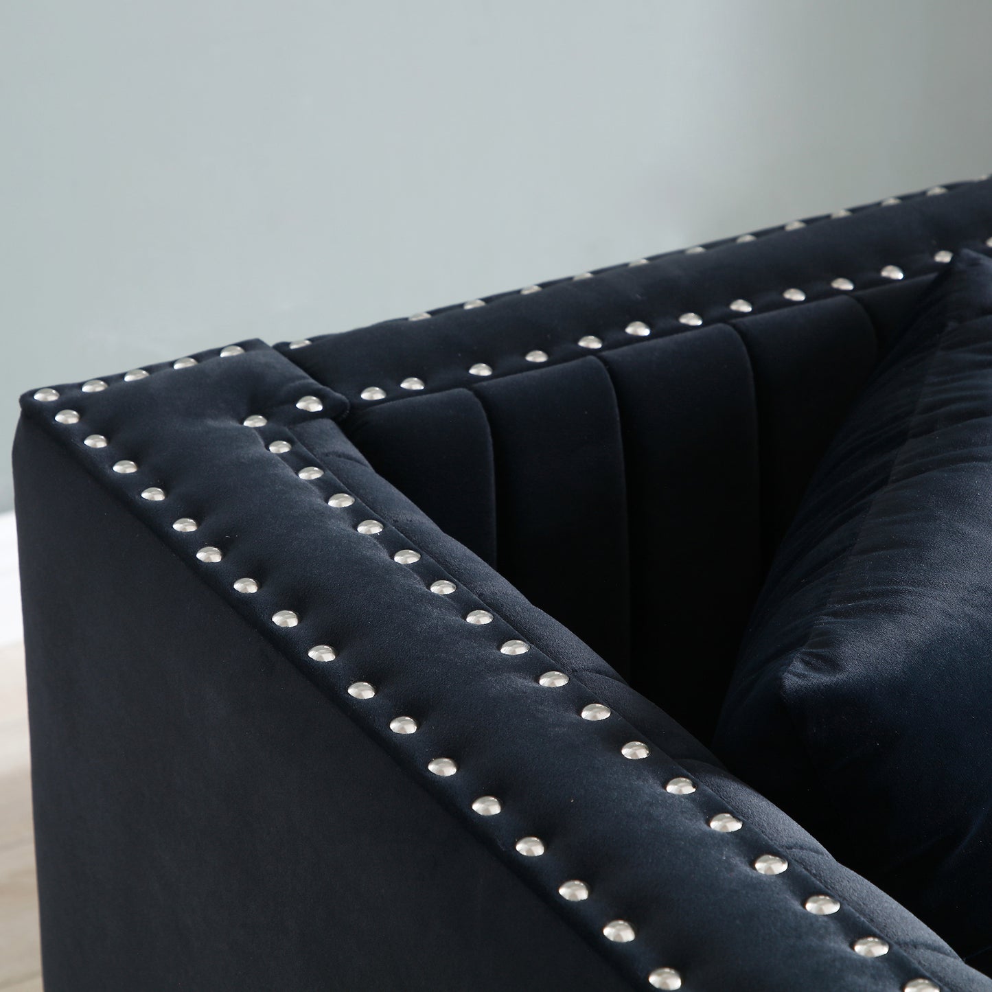 Emery Contemporary Velvet Corner Sofa