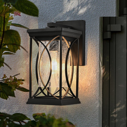 Luz Modern Cracked Glass Lantern