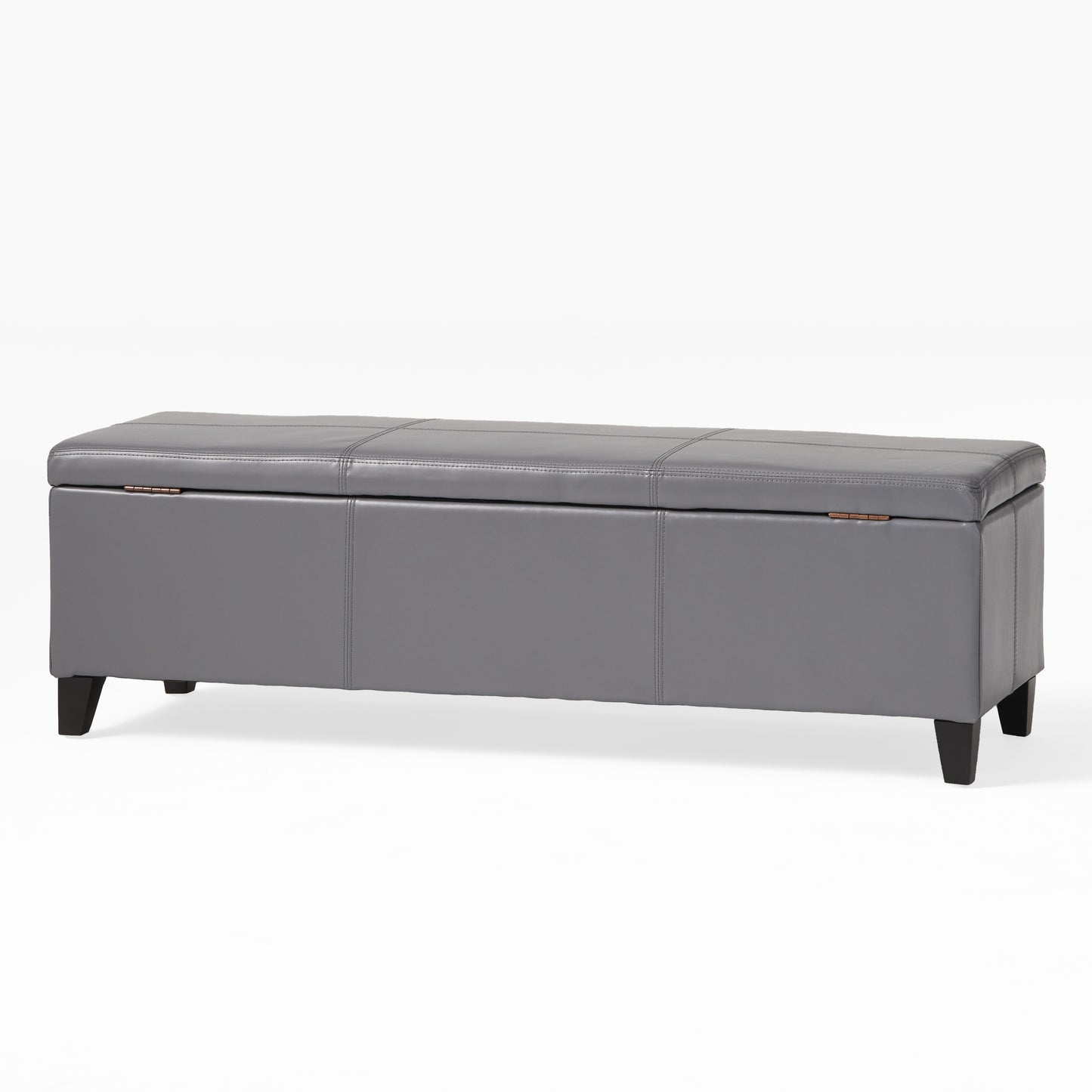 Calista Modern Velvet Storage Ottoman