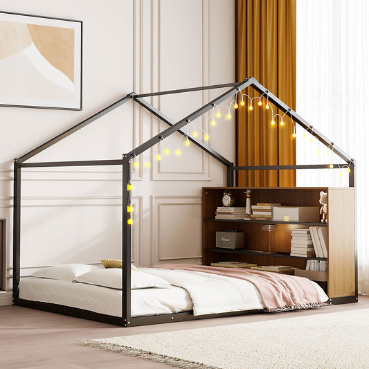 Bartholomew Industrial Metal House Bed Frame