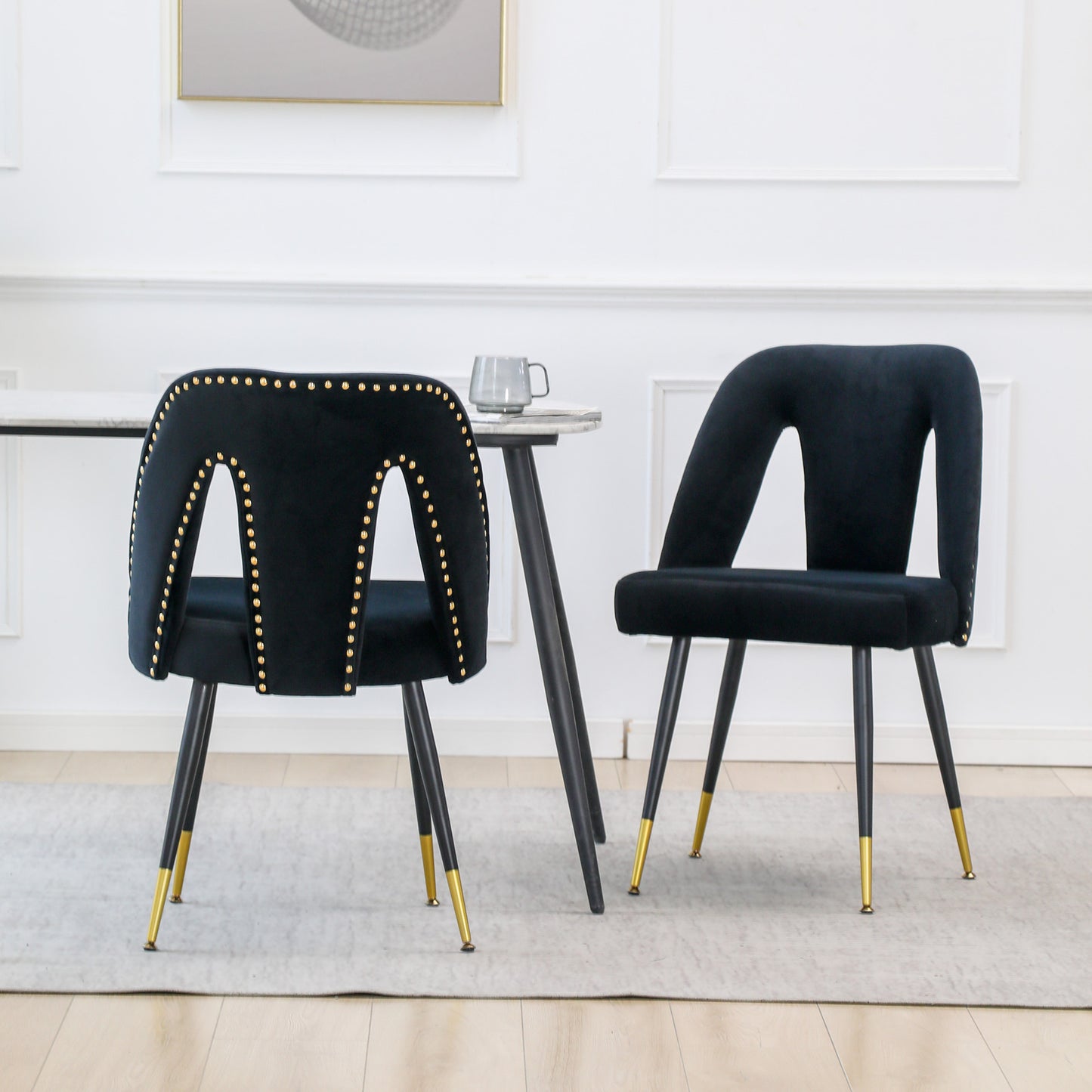 Centerville Contemporary Upholstered Nailheads Dining Chairs