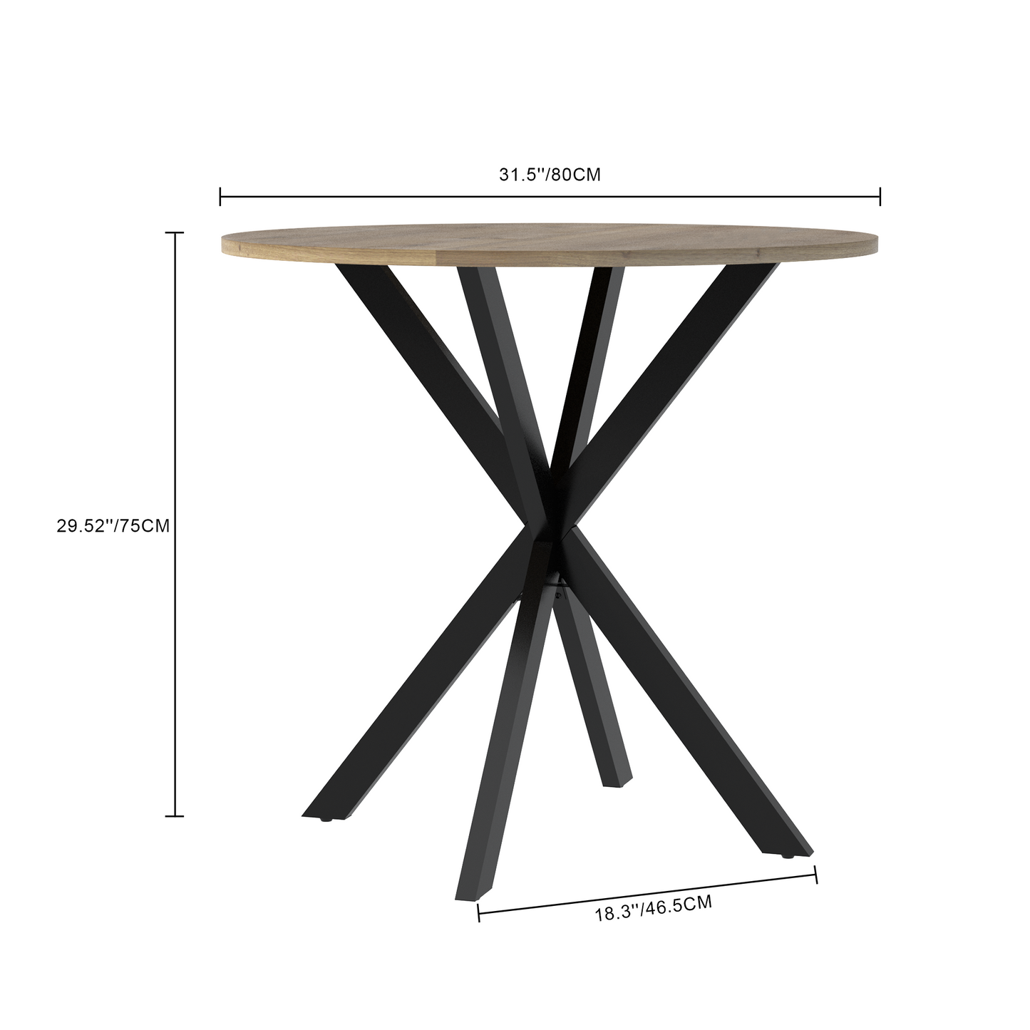 Sonoma Mid-Century Velvet Circle Dining Table