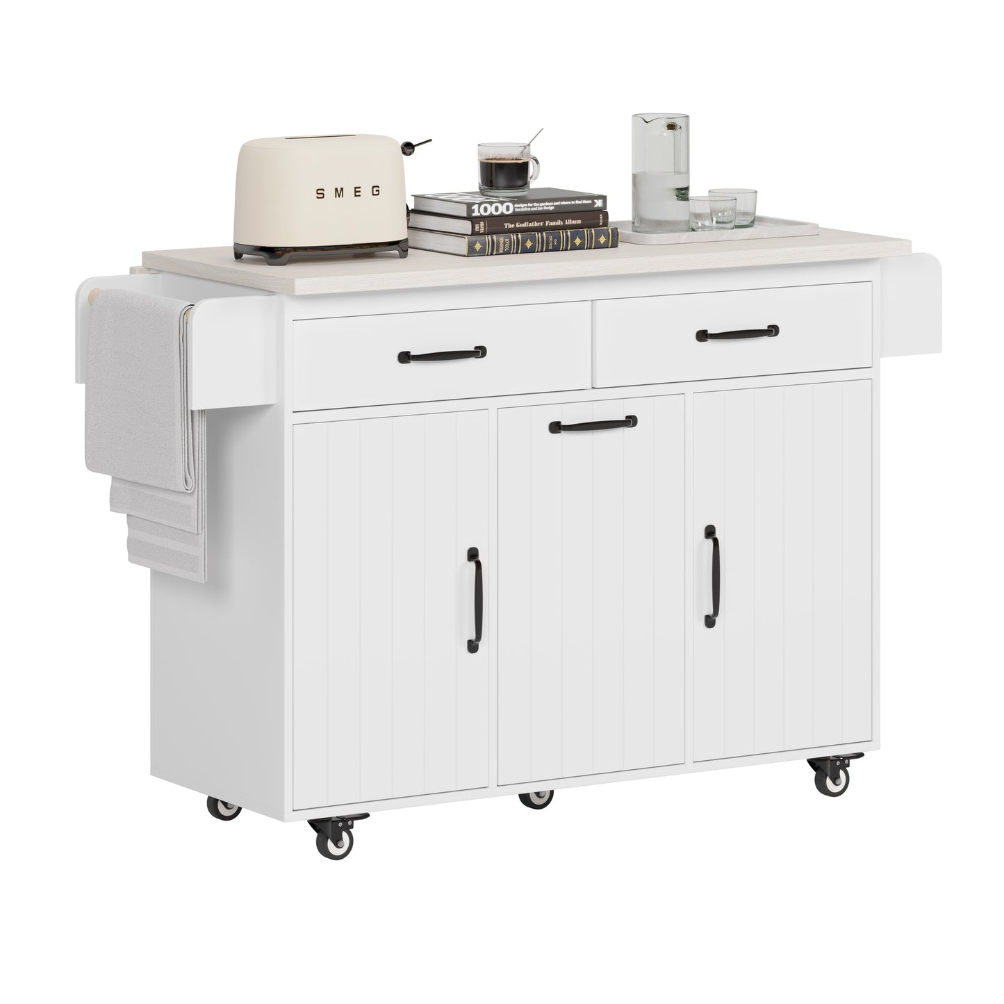 Calista Modern Kitchen Dining Storage Island