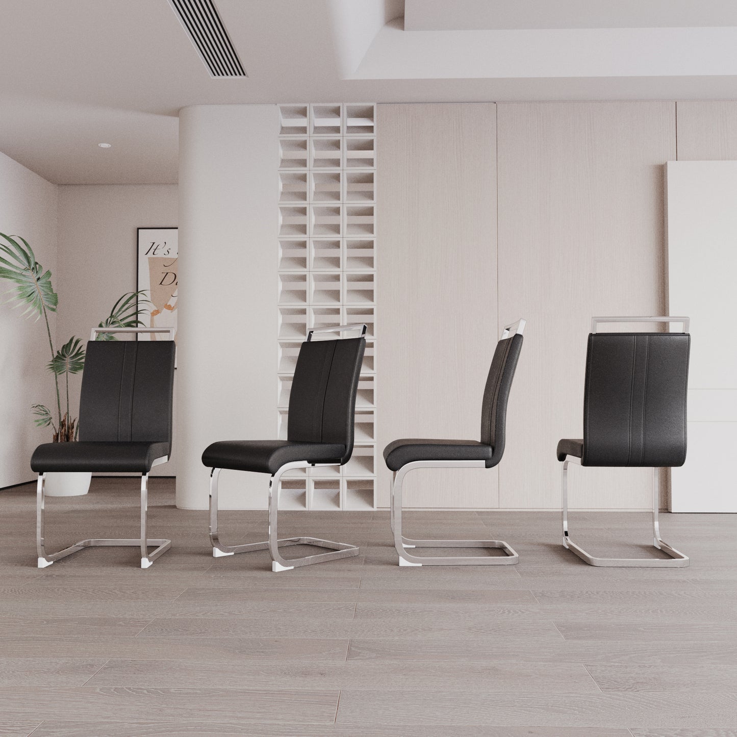 Cleo Modern PU Leather Chairs