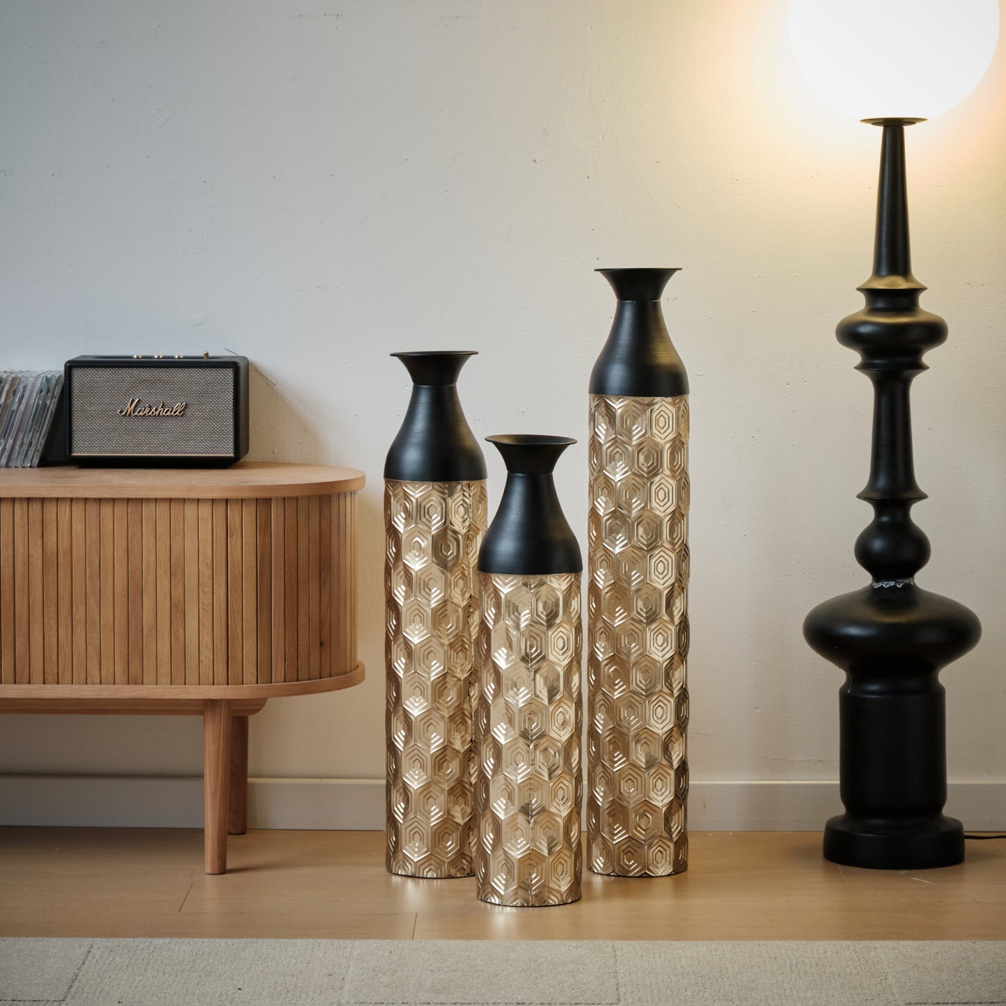 Centerville Modern Floor Metal Vases