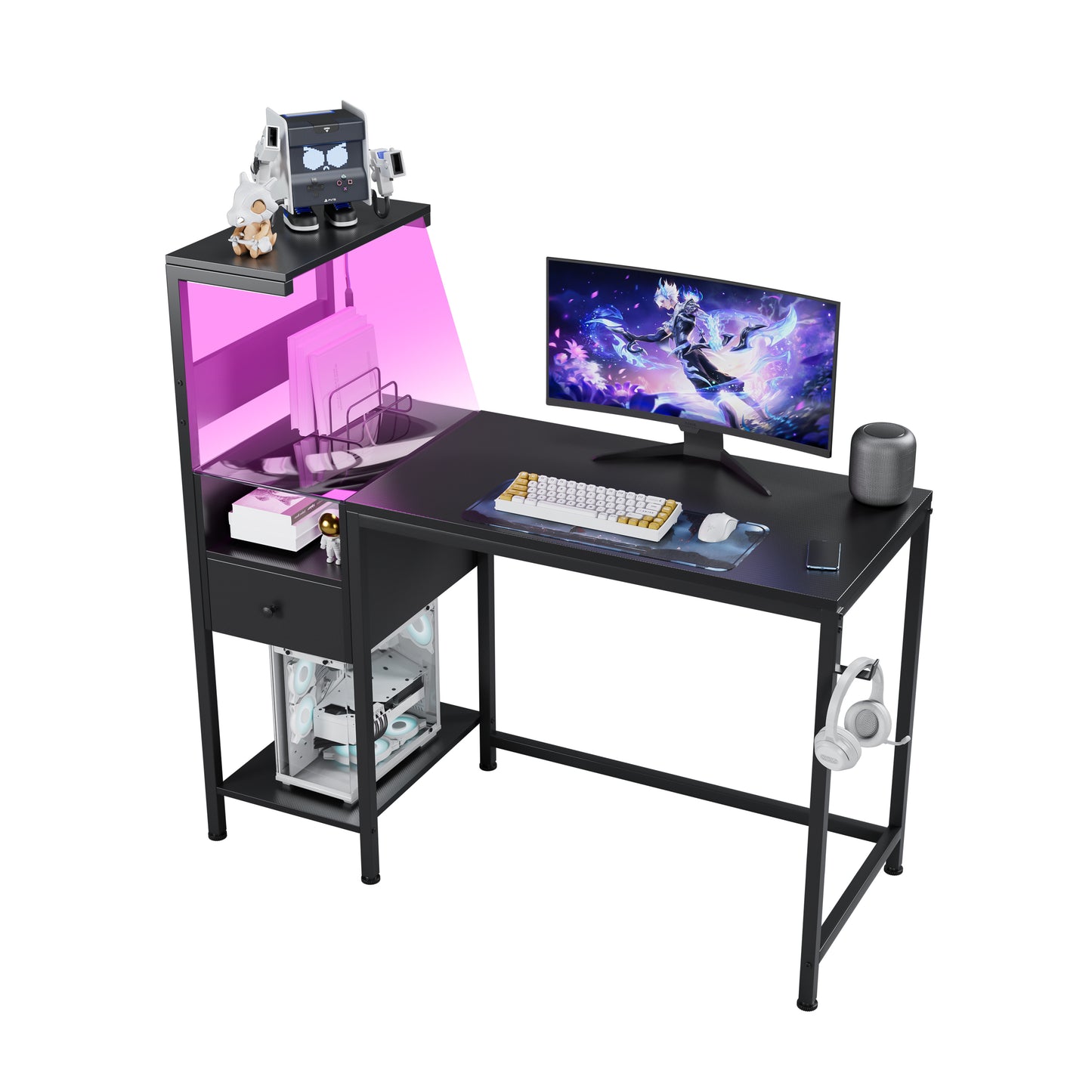 Silverleaf Modern USB Charging Desk