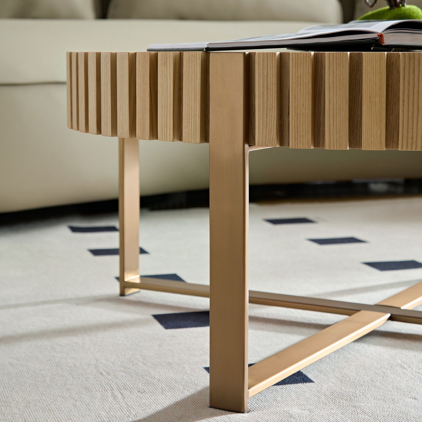 Sonoma Craftsman Handcraft Drum Coffee Table