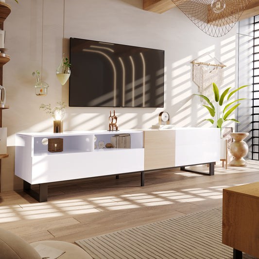 Marites Modern Drop Down Media Entertainment Table