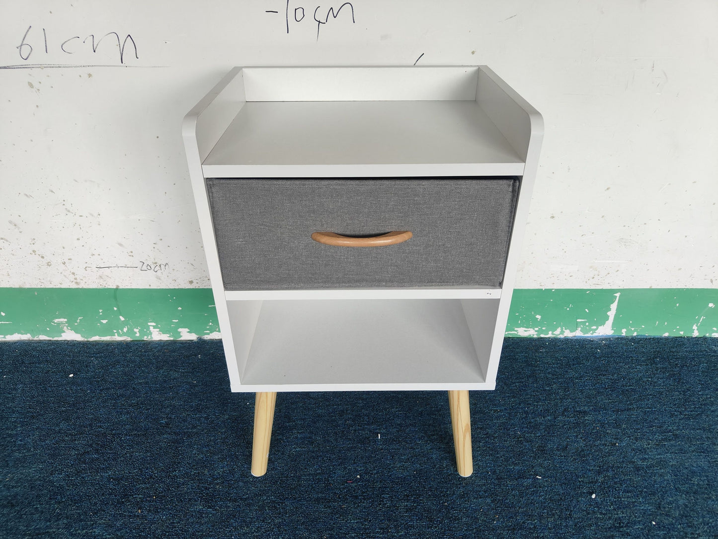 Jiron Contemporary Fabric Drawer Nightstand