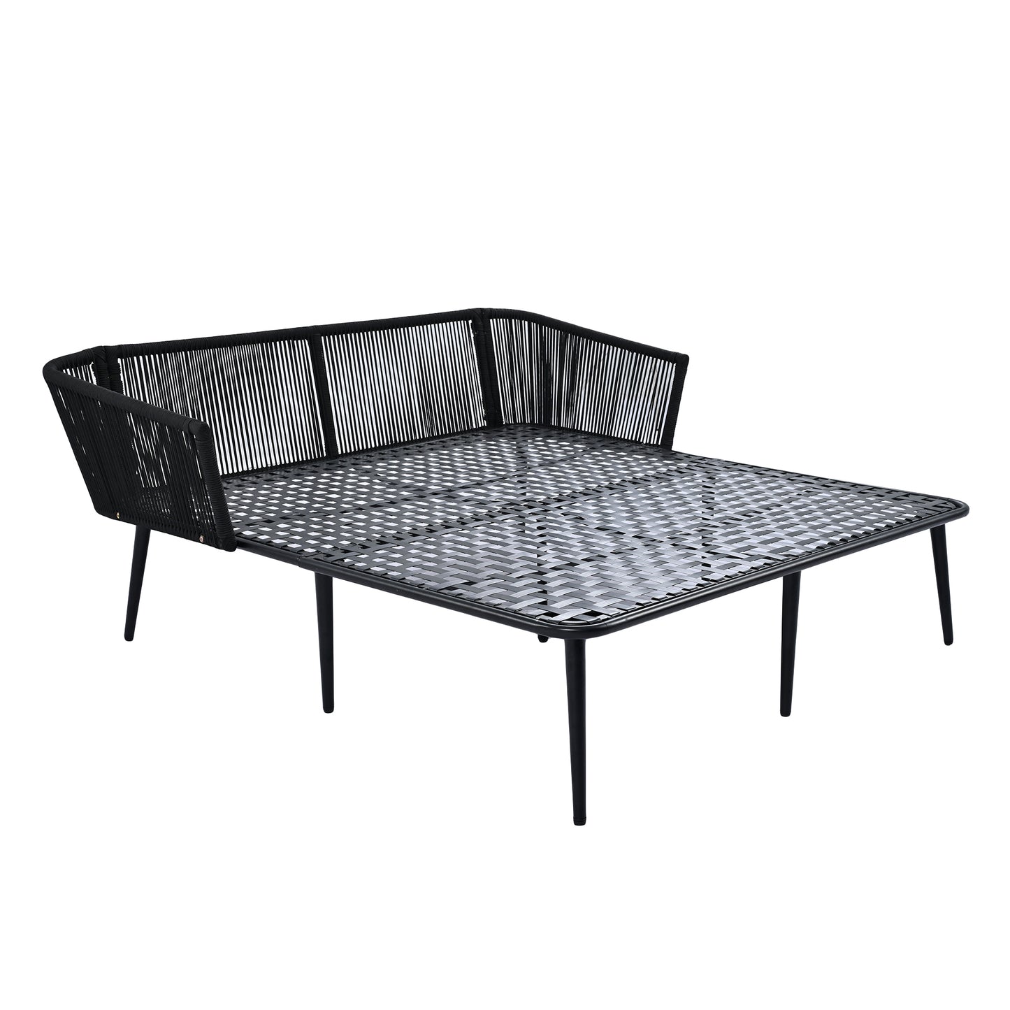 Irvington Modern Woven Rope Daybed