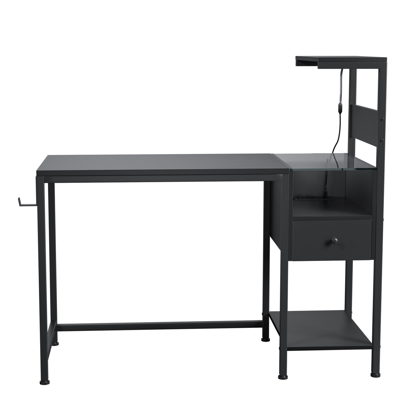 Silverleaf Modern USB Charging Desk