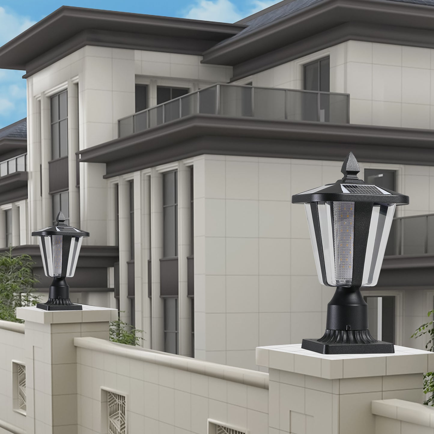 Eda Mid-Century Retro Solar Dimmable