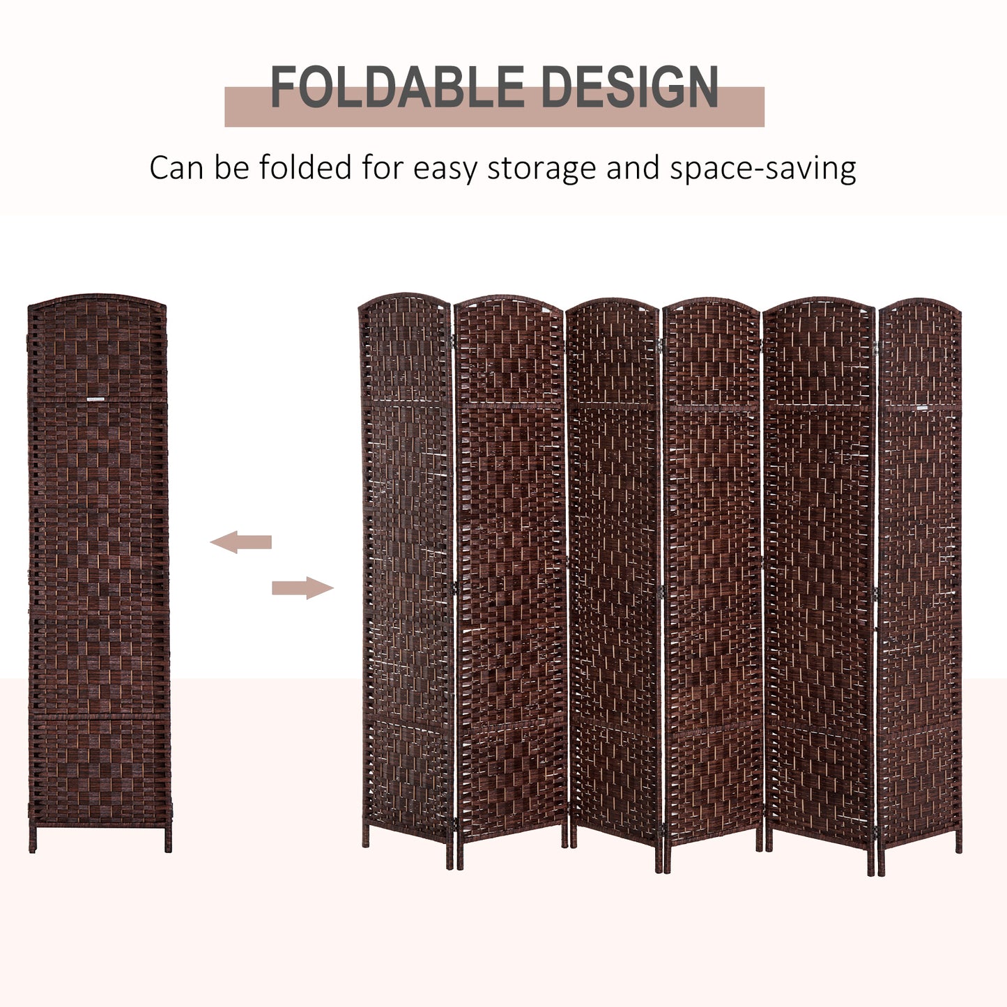 Centerville Craftsman Wicker Weave Room Divider