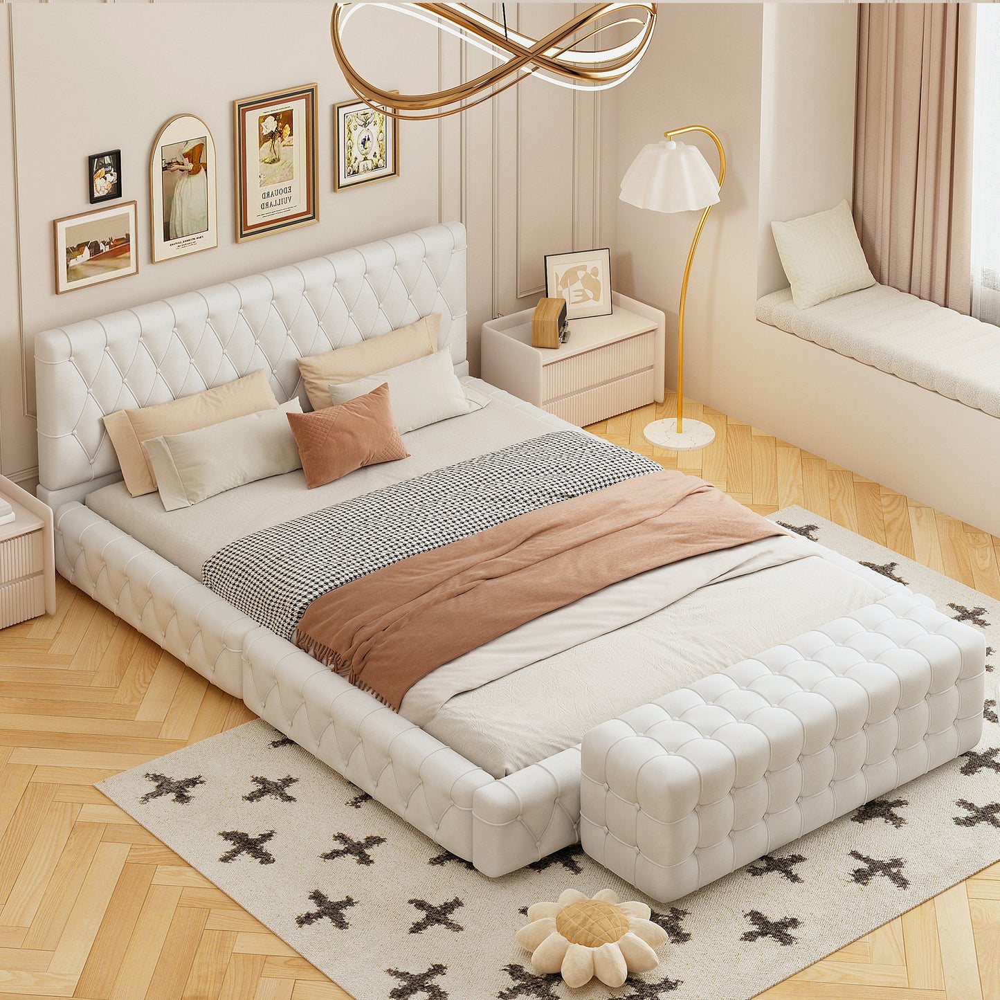 Emery Contemporary Upholstered Queen Bedroom Set