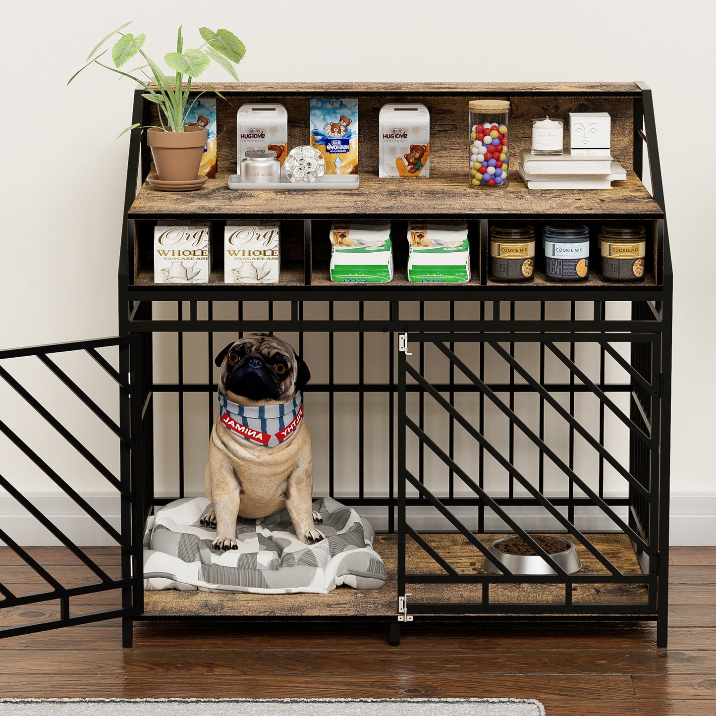 Lazzareschi Modern Wooden Dog Crate