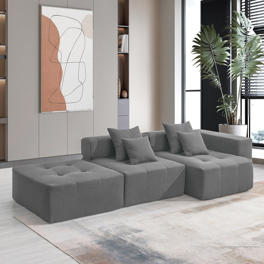 Centerville Modern Corduroy Modern Sofa