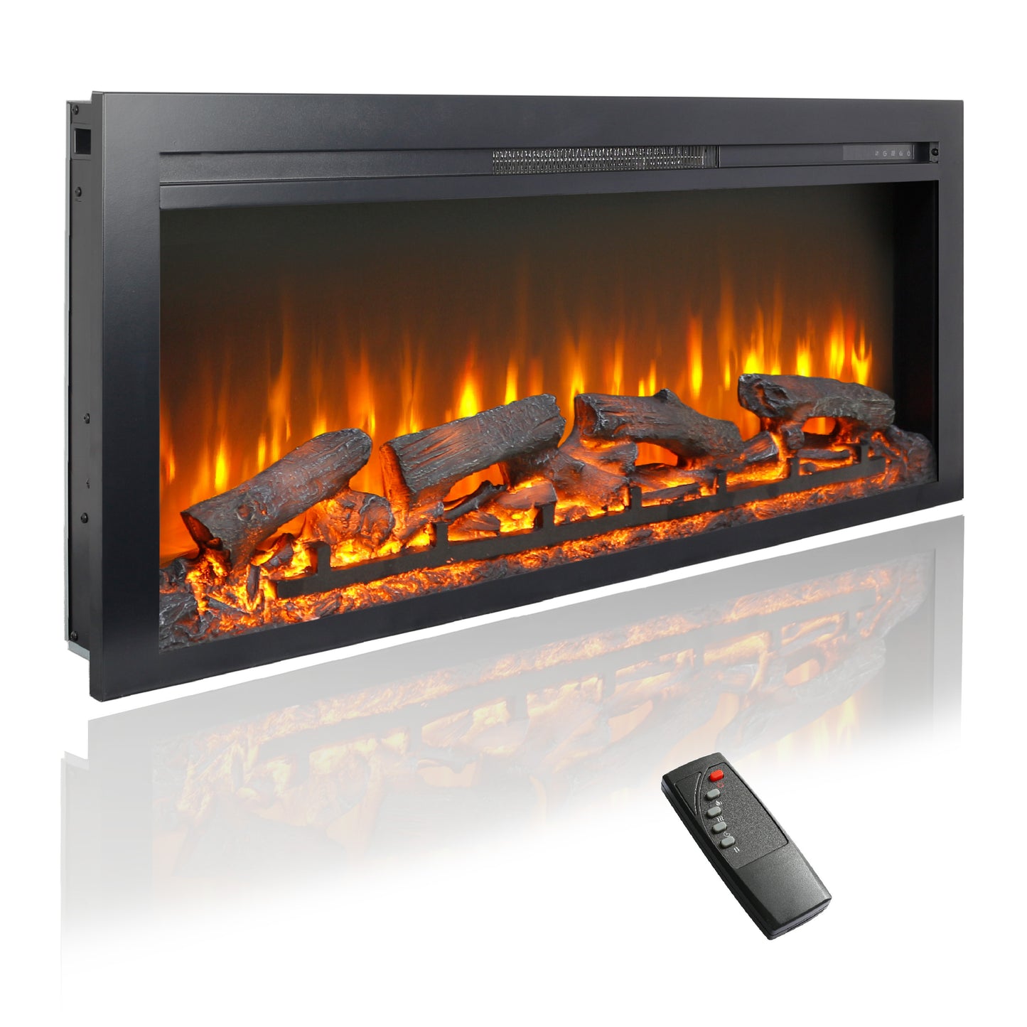 Marcel Contemporary Electric Wall Fireplace