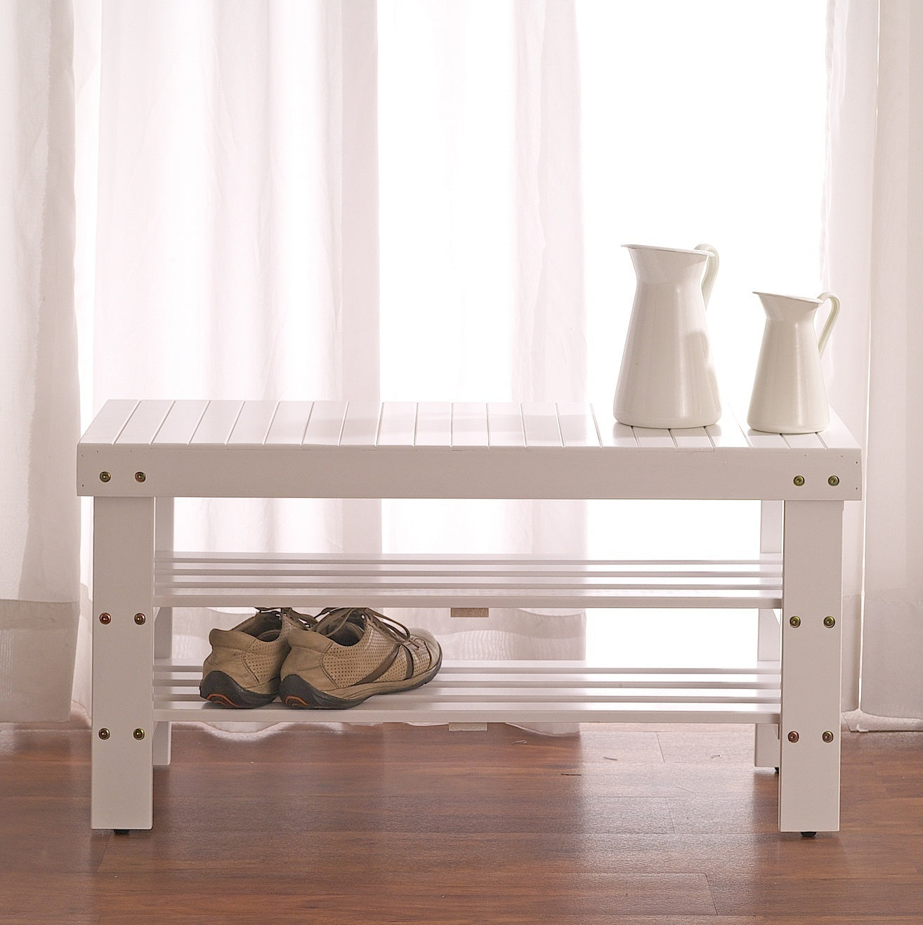 Luz Craftsman Pina Solid Wood Bench