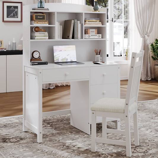 Silverleaf Modern Home Desk and Chair Set