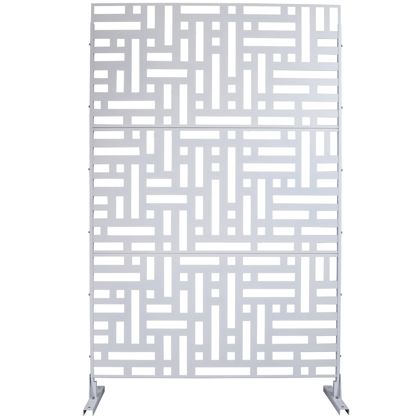 Ghivi Industrial Freestanding Metal Privacy Screen
