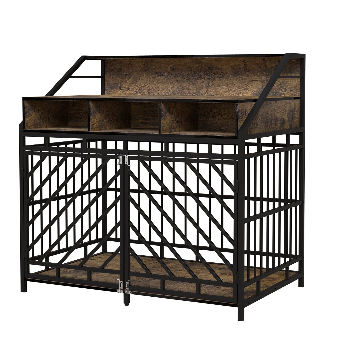 Lazzareschi Modern Wooden Dog Crate