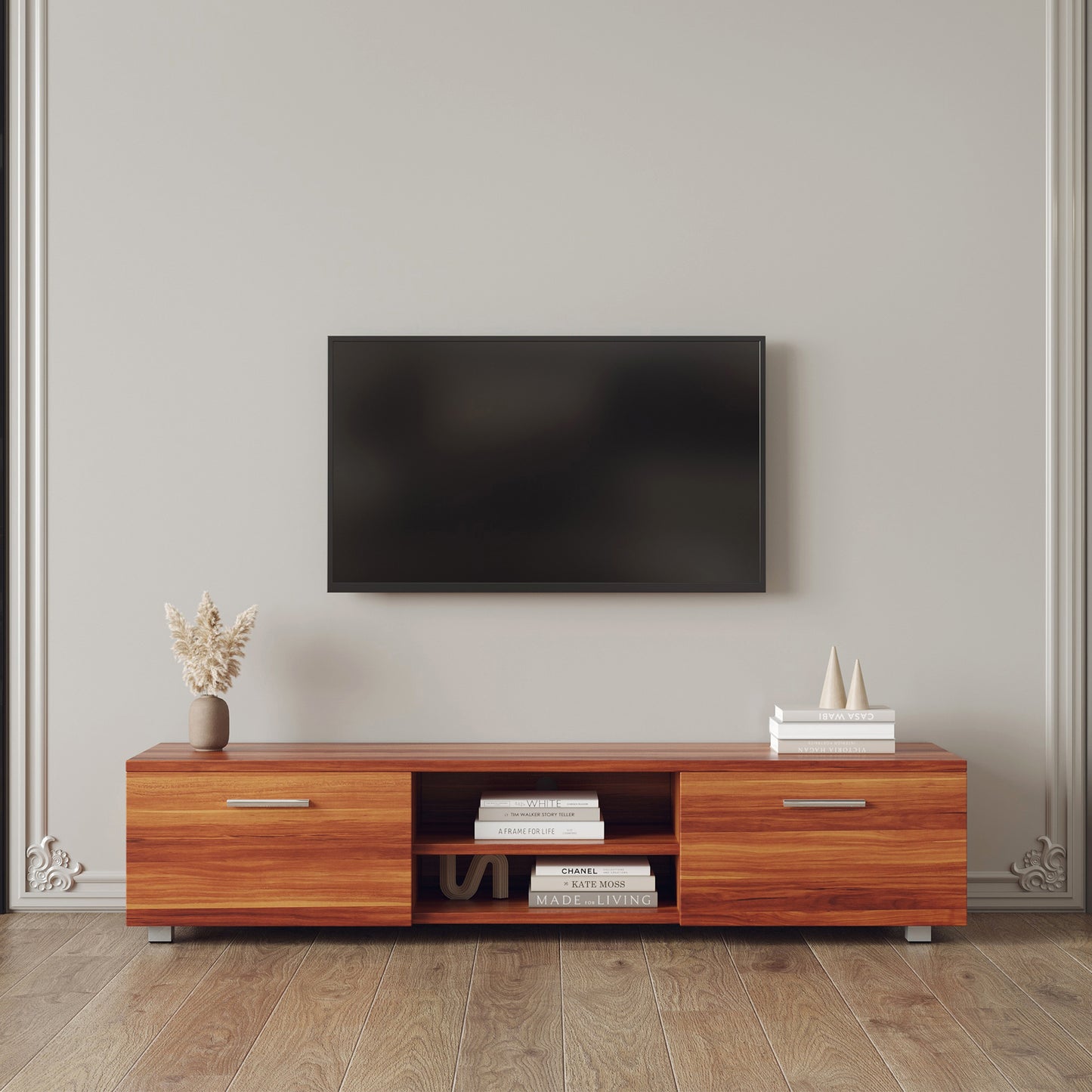 Emery Mid-Century Media Console Stand