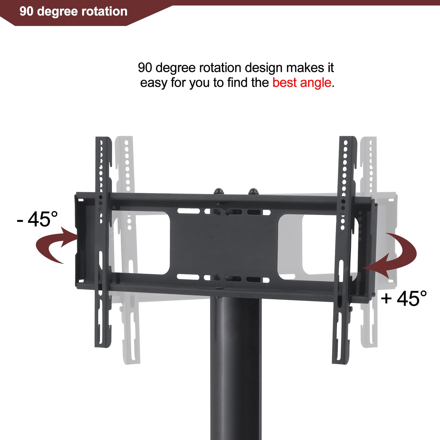 Jiron Modern Adjustable TV Stand Bracket
