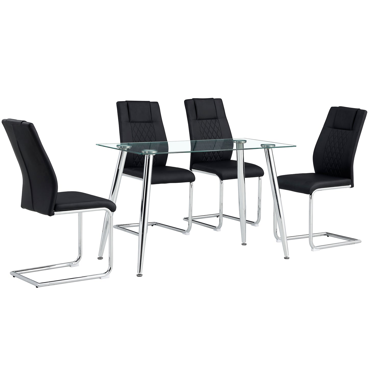Healdsburg Modern Leather Dining Chairs