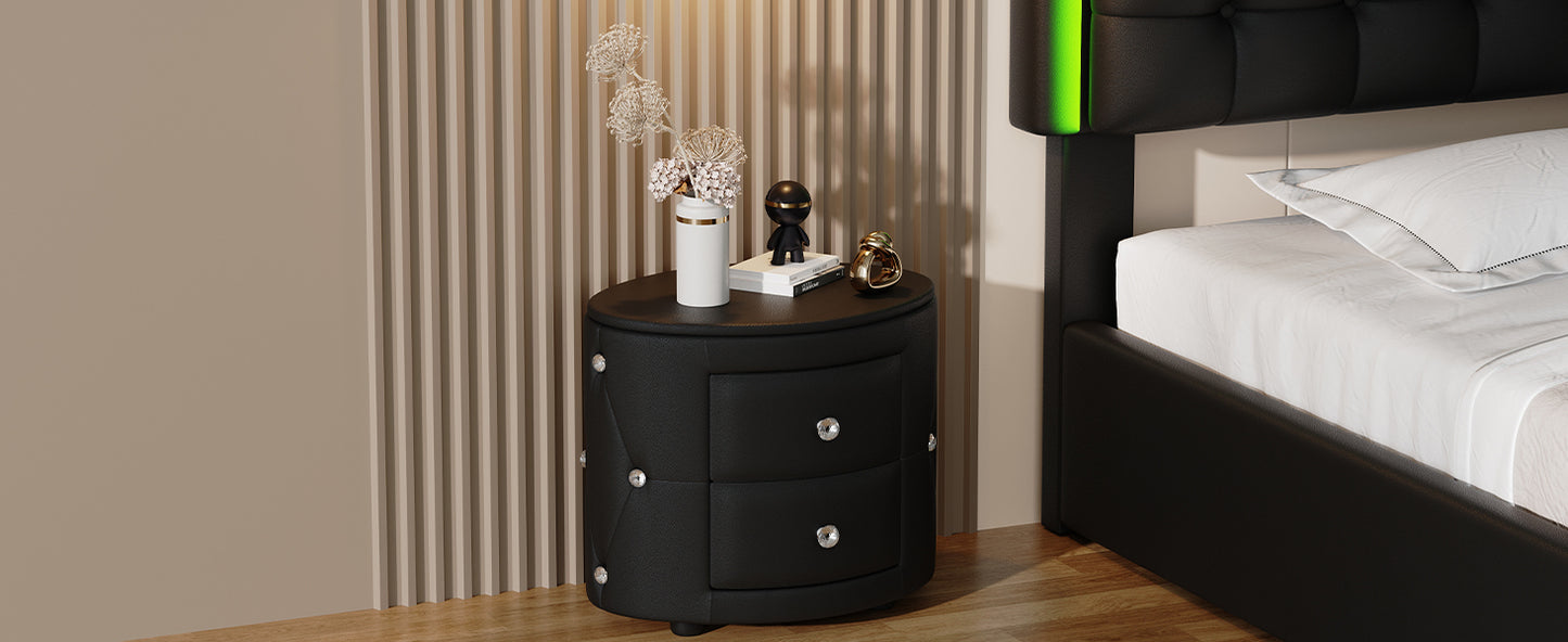 Luz Modern Elegant PU Nightstand