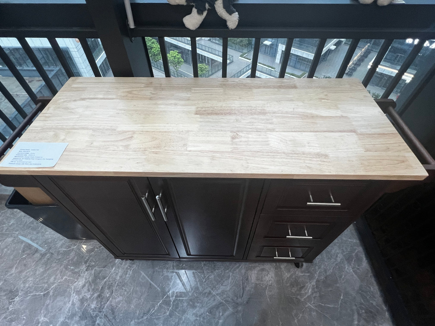 Calista Modern Mobile Kitchen Island Cart