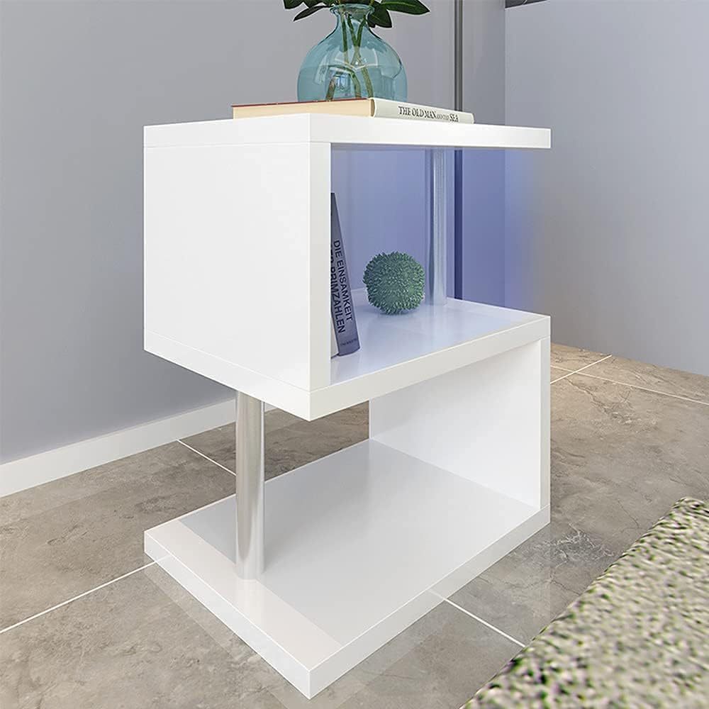 Lula Modern S-Shaped End Side Table