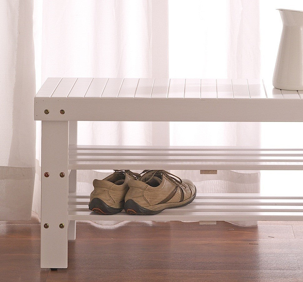 Luz Craftsman Pina Solid Wood Bench