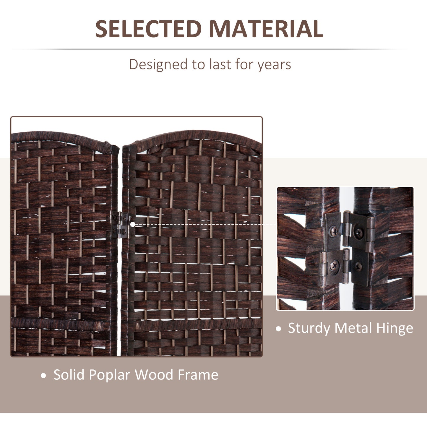 Lazzareschi Craftsman Wicker Weave Privacy Screen