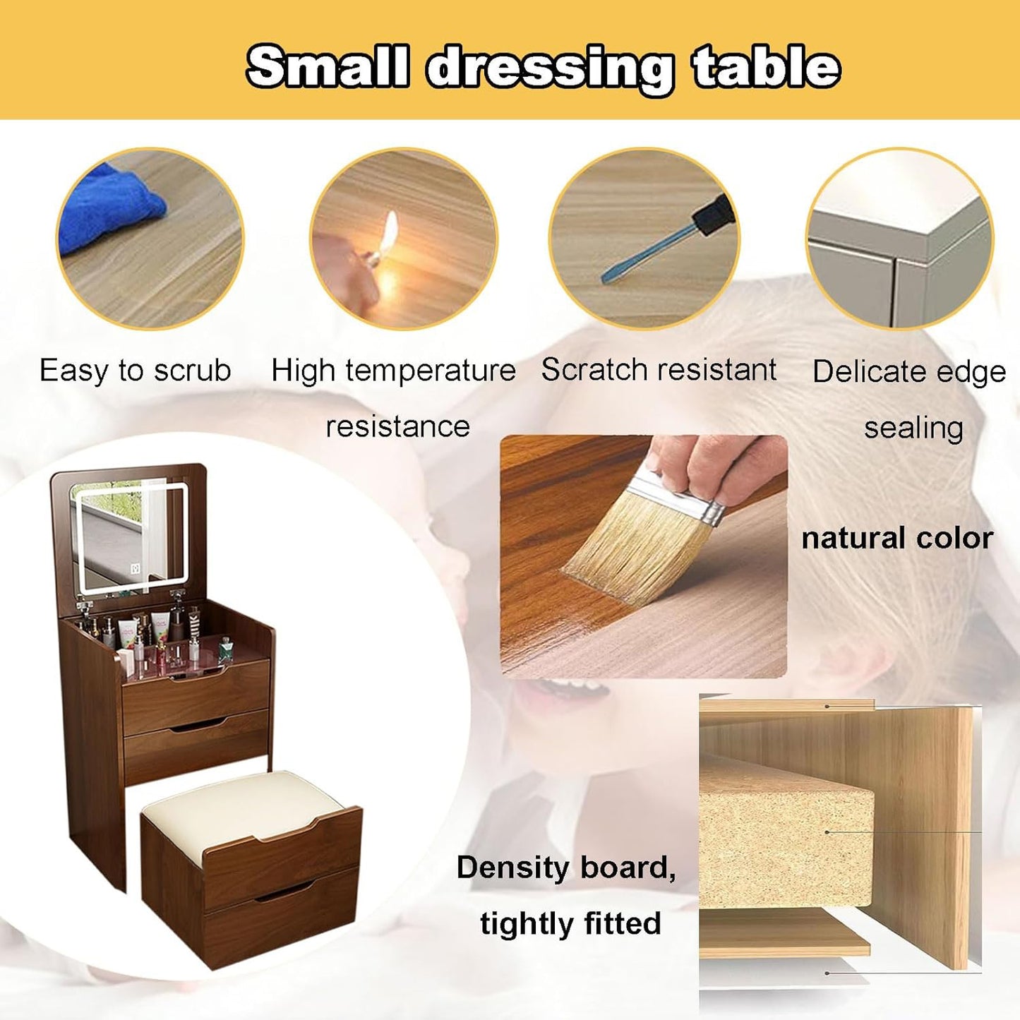Niles Traditional Vanity Desk