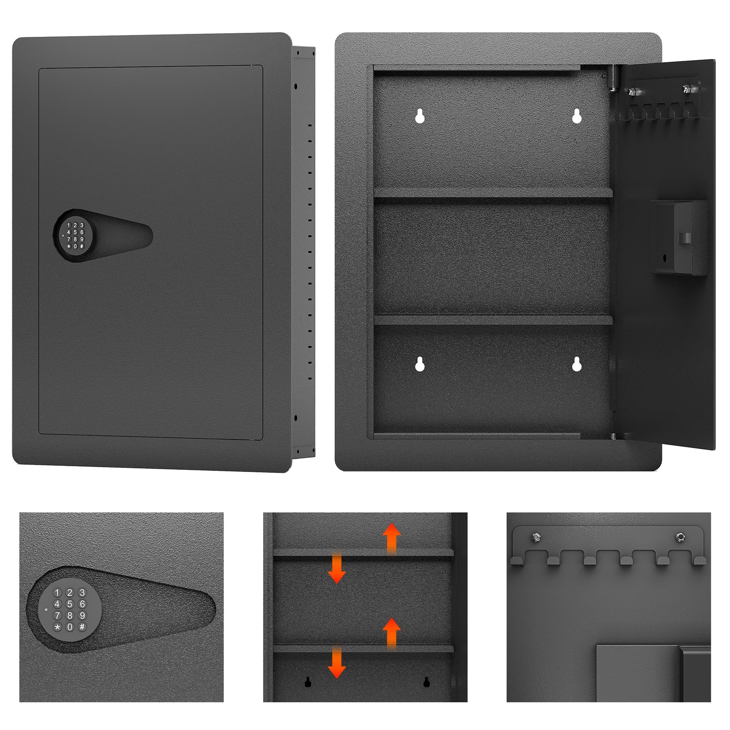Silverleaf Modern Hidden Wall Safe
