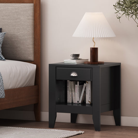 Emery Modern Velvet Side Table