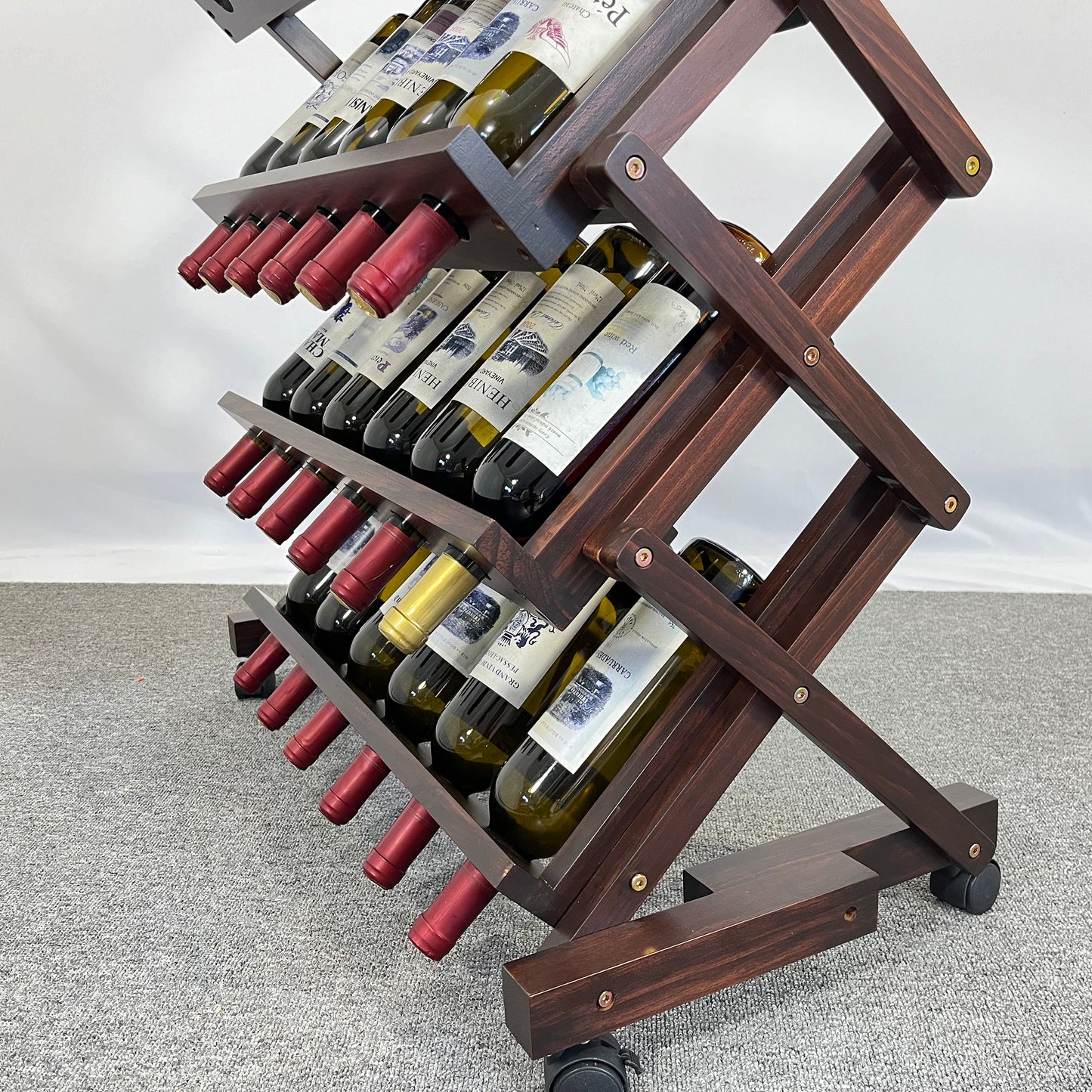Centerville Craftsman 26 Bottles Freestanding Wine Rack