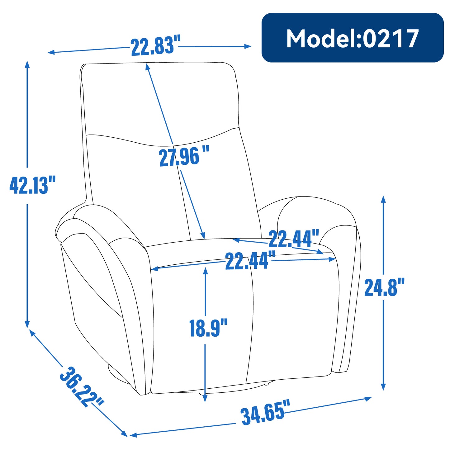 Westport Modern Leather Swivel Recliner Chair