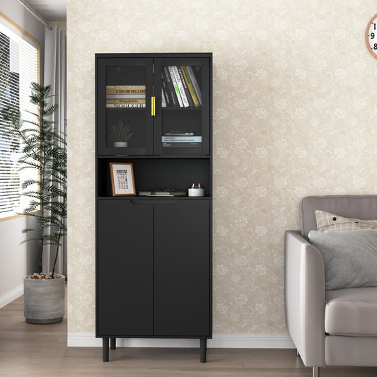 Sonoma Modern Glass Storage Bedroom Cabinet