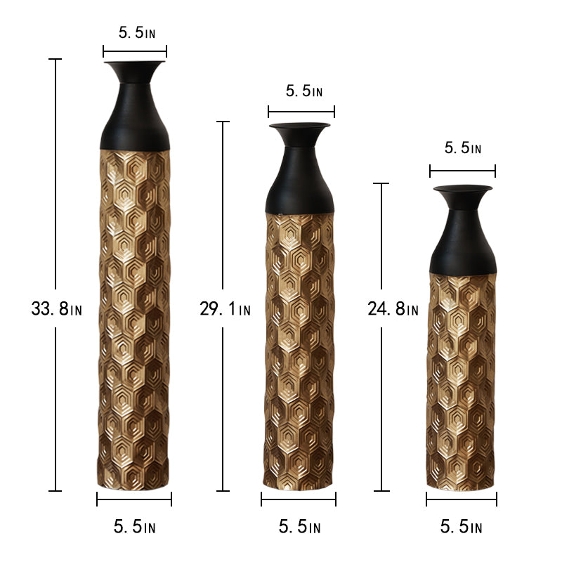 Centerville Modern Floor Metal Vases