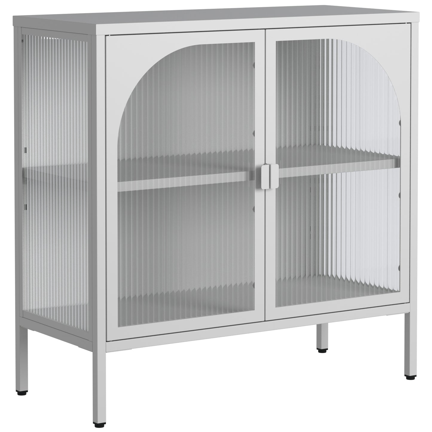 Sonoma Modern Accent Glass Storage Cabinet