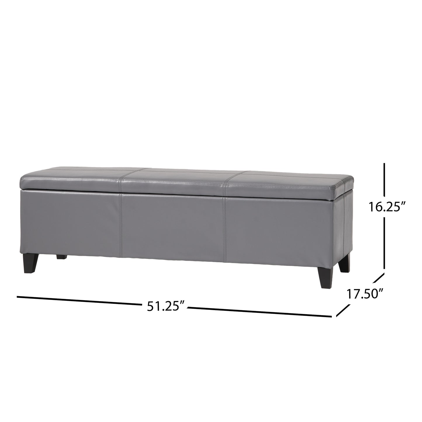 Calista Modern Velvet Storage Ottoman