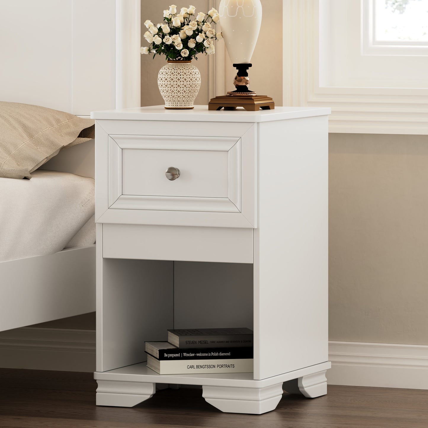 Warmsprings Modern Elegant Retro Nightstand
