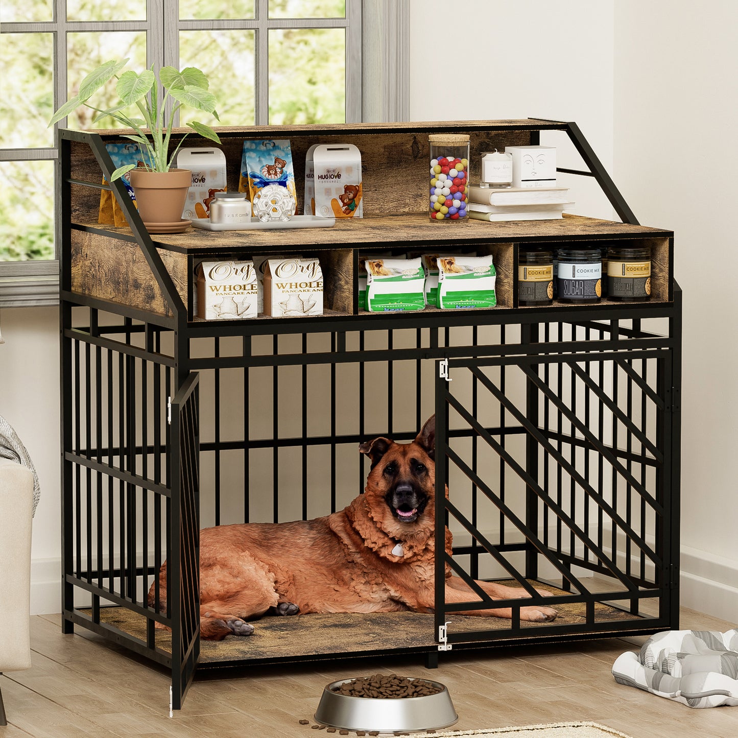 Lazzareschi Modern Wooden Dog Crate