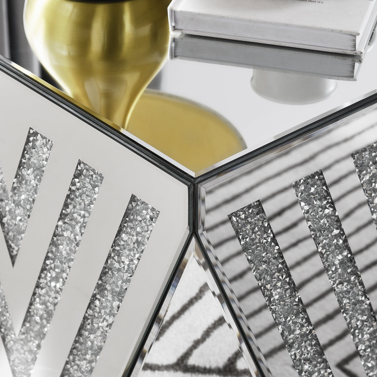 Calista Modern Mirror Side Table
