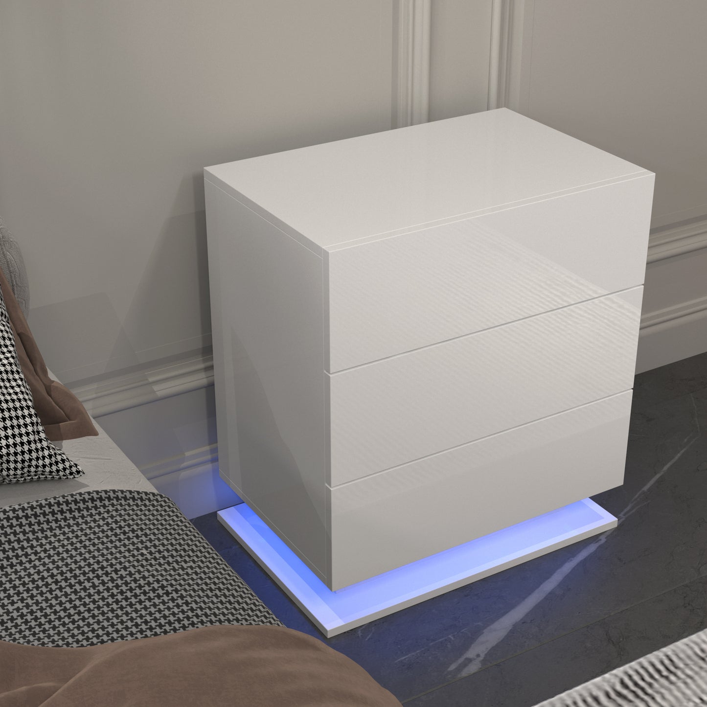 Healdsburg Modern LED Nightstand Side Table