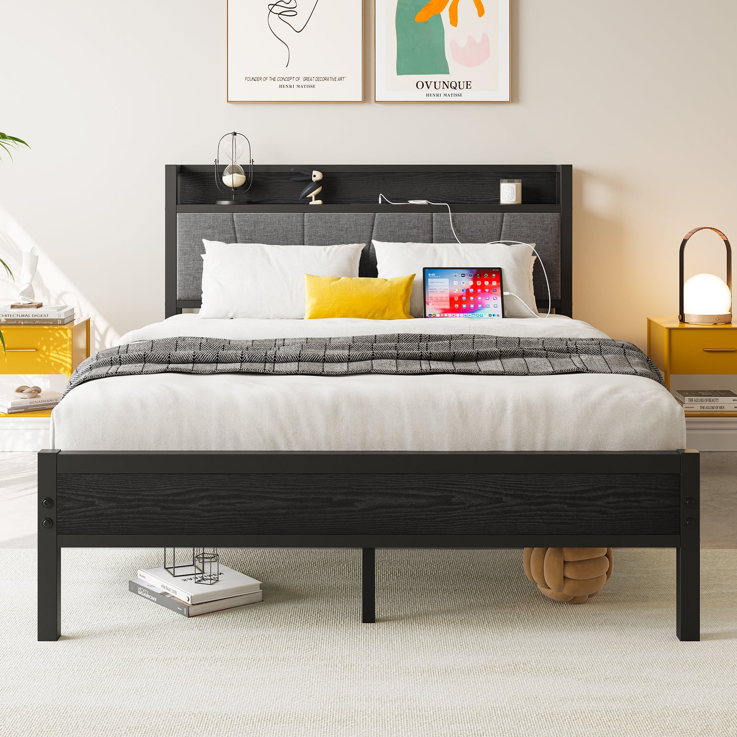 Cleo Modern Storage Bed Frame