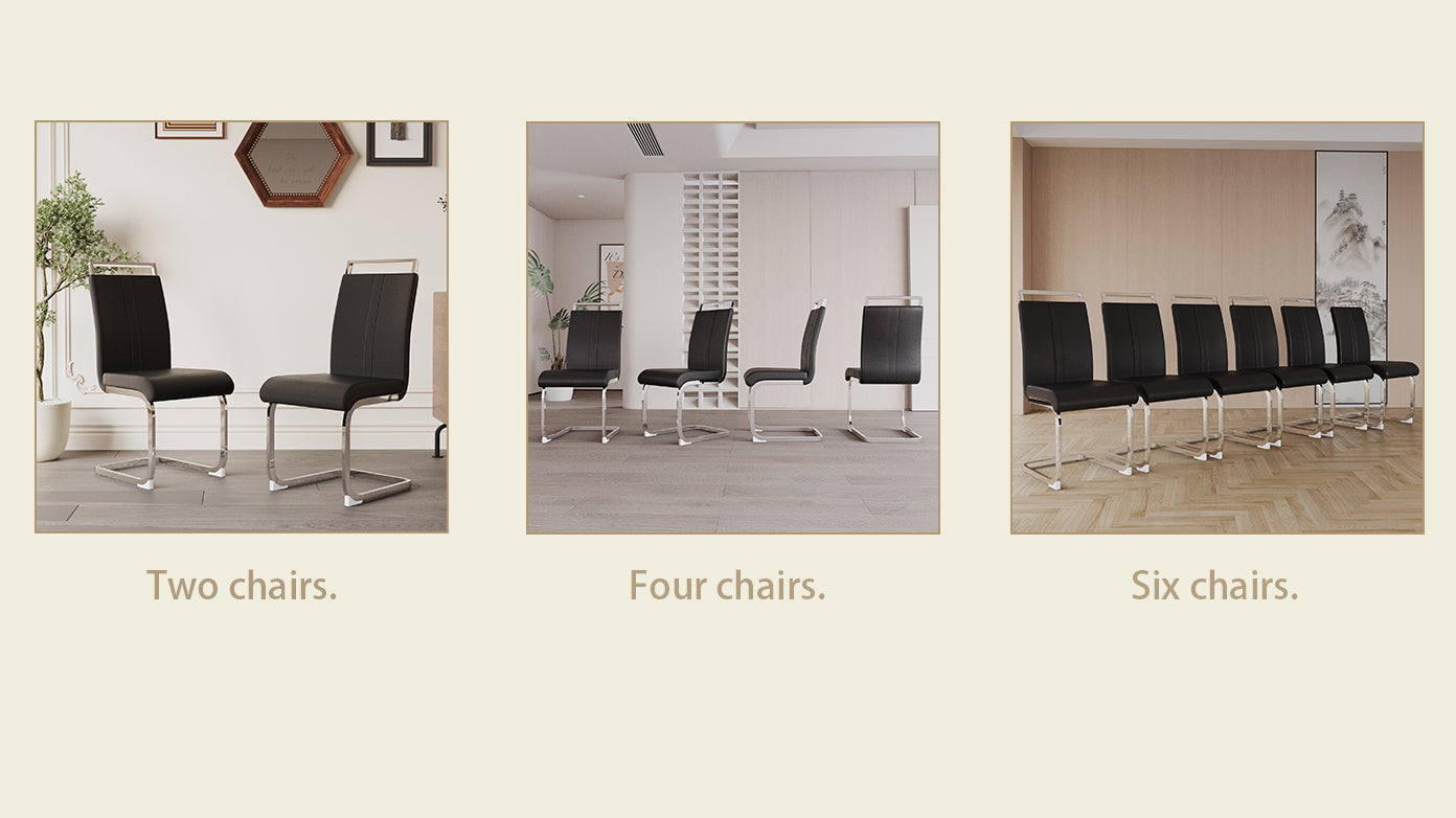 Cleo Modern PU Leather Chairs